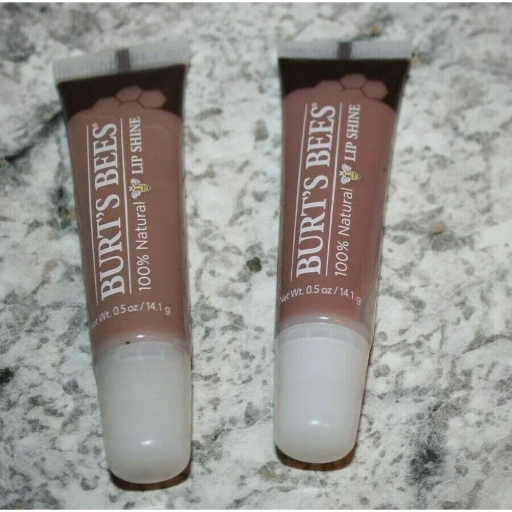 BURT'S BEES 100% NATURAL LIP SHINE TUBE #016 SPONTANEITY .05 OZ Cosmetics New